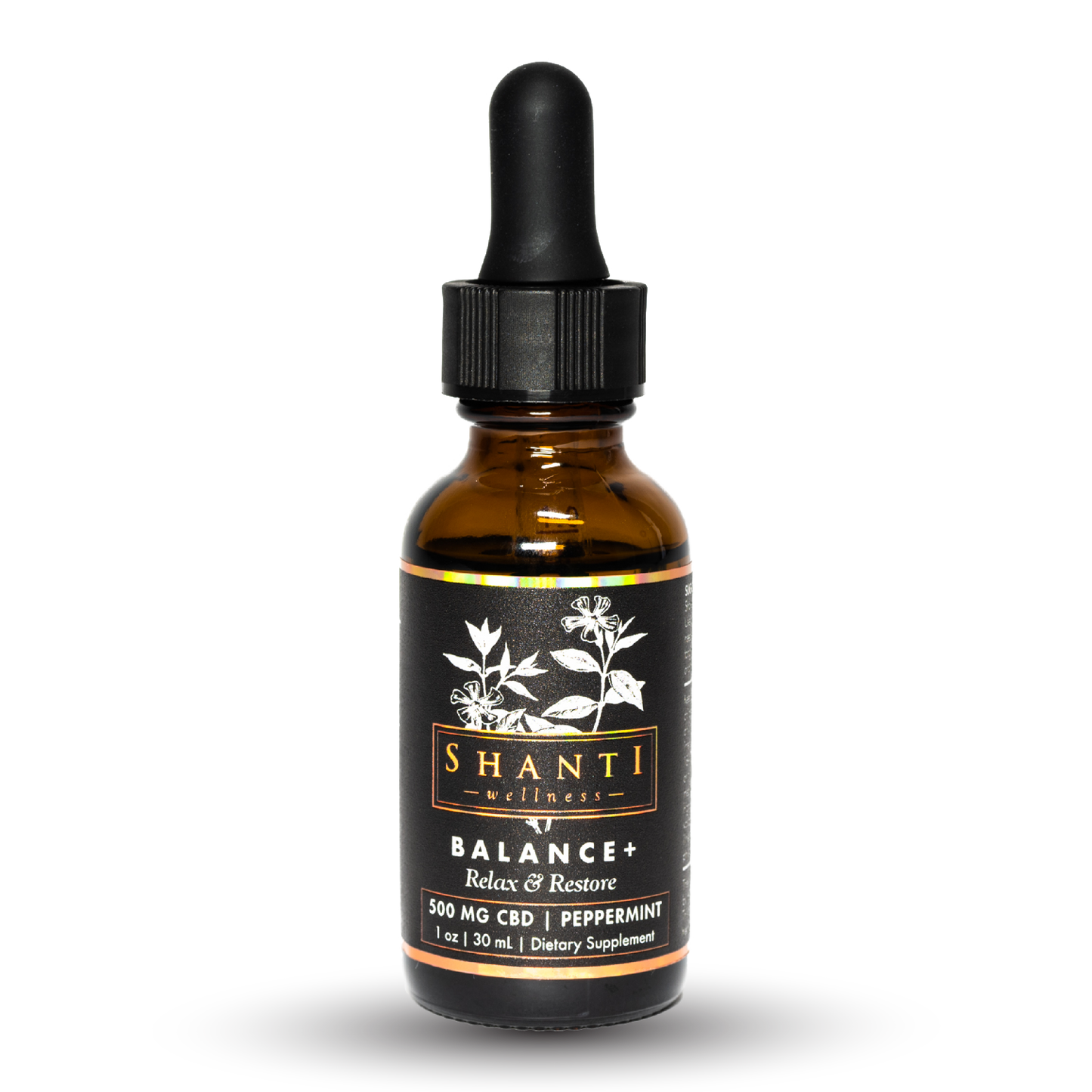 Balance+ 500mg CBD Oil- Peppermint - Shanti Wellness