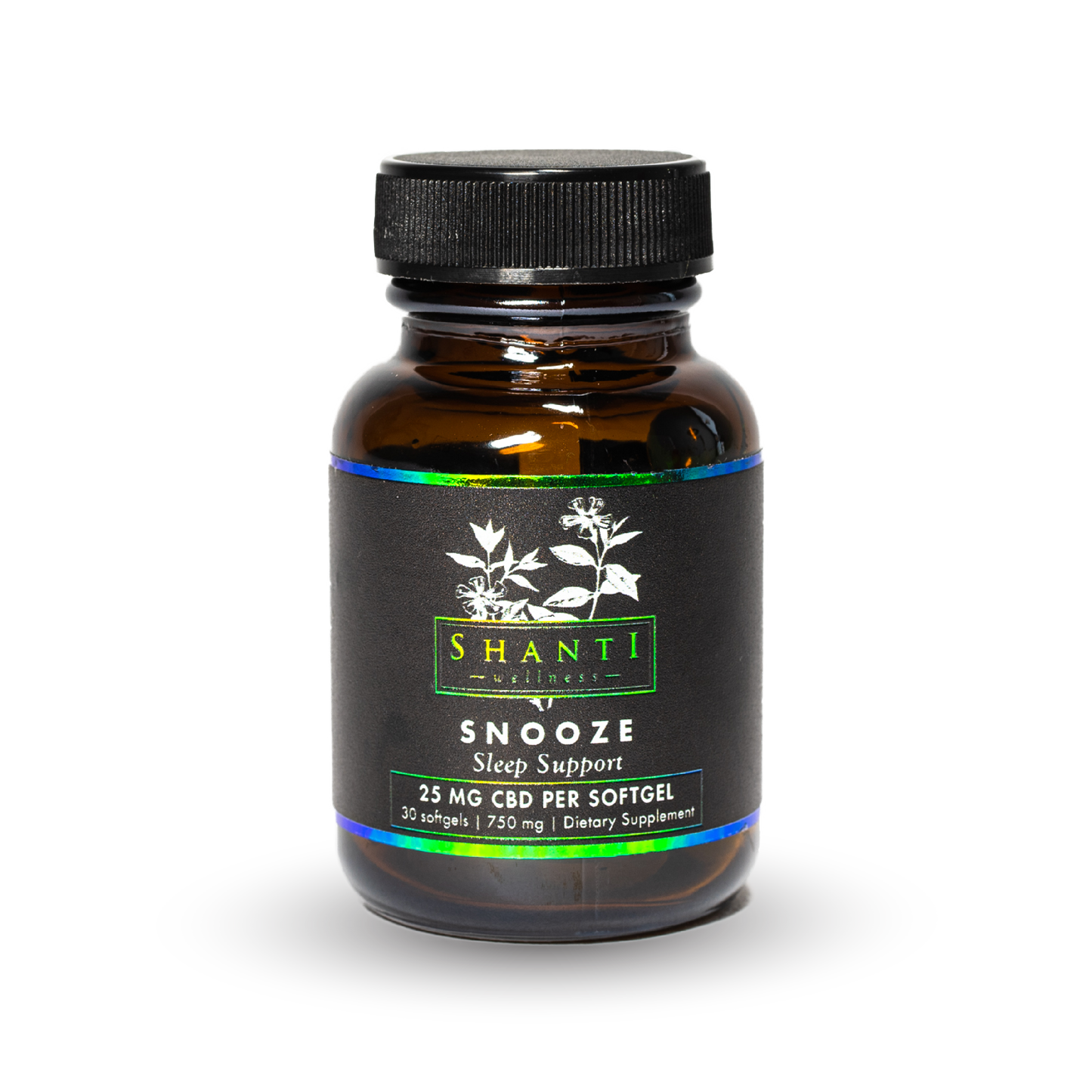 Snooze CBD Softgels with Melatonin 750mg - Shanti Wellness